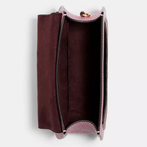 NWT COACH Remi Saddle Bag In Colorblock Signature Canvas - Picture 10 of 13